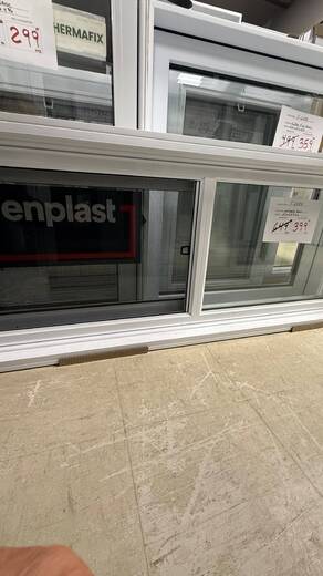 Fenetre coulissant Blanc 59 x 23 1/2 x 6