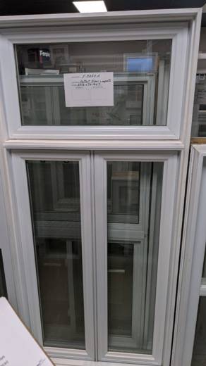 FENETRE BATTANT BLANC+ IMPOSTE 33 1/2 X 74 1/4 X 7