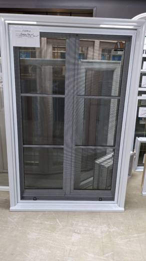 FENETRE ACRÉMONE BLANC EXT. BOIS INT. 41 1/2 X 65 1/2 X 5 1/2