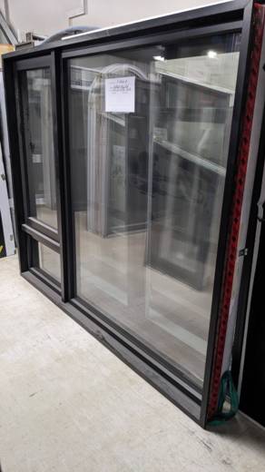 FENETRE BATTANT NOIR  HYB, 73 X 61 X 5 3/4, ME 1/2 PCE