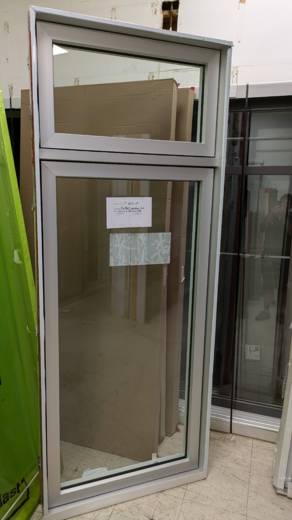 FENETRE BATTANT ANODISÉ HYB + IMPOSTE 33 1/2 X 85 1/2 X 5 3/4