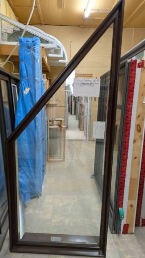FENETRE TRAPEZE BRUN MARRON INT/EXT (GAUCHE + DROITE) 36 X(H1- 86 5/8) X (H2-43 5/16) X 10 + PENTE 14/12