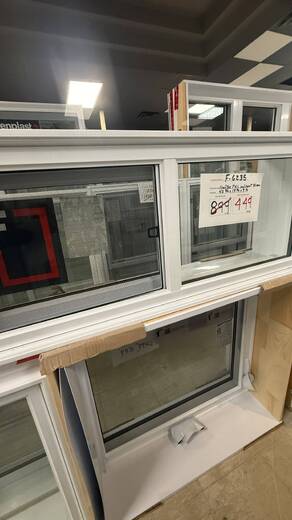 FENETRE COULISSANTE PVC BLANC 42 3/4 X 17 3/4 X 9