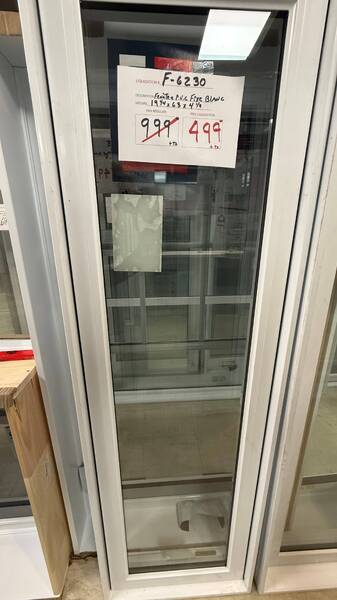 FENETRE FIXE PVC BLANC 19 1/4 X 63 X 4 1/2