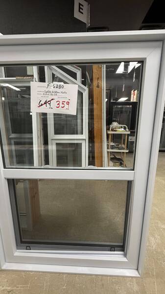 FENETRE GUILLOTINE SIMPLE 33 1/2 X 58 X 7 1/4