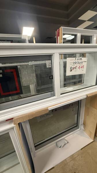 FENETRE COULISSANTE PVC BLANC 42 3/4 X 17 3/4 X 9
