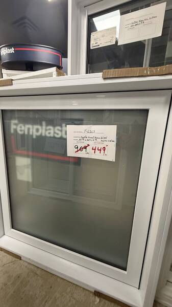 FENETRE AUVENT BLANC GIVRÉ 35 5/8 X 36 1/2 X 5 3/4 ME 1/2