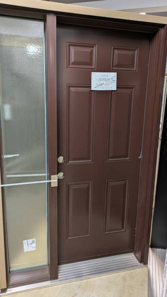 PORTE DROITE  BRUN MARRON INT./ EXT. + SIDE 51 3/8 X 83 1/2 X 9 1/2 , ME 1 PCE 1/2